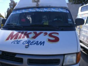 bonnet ice cream painted affect ice cream van sticker 